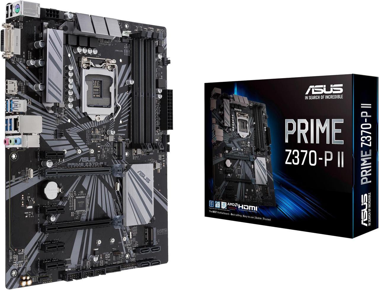 Mainboard ASUS PRIME Z370-P II (LGA 1151 Intel Z370 HDMI SATA 6Gb/s USB  ATX Intel Motherboard)